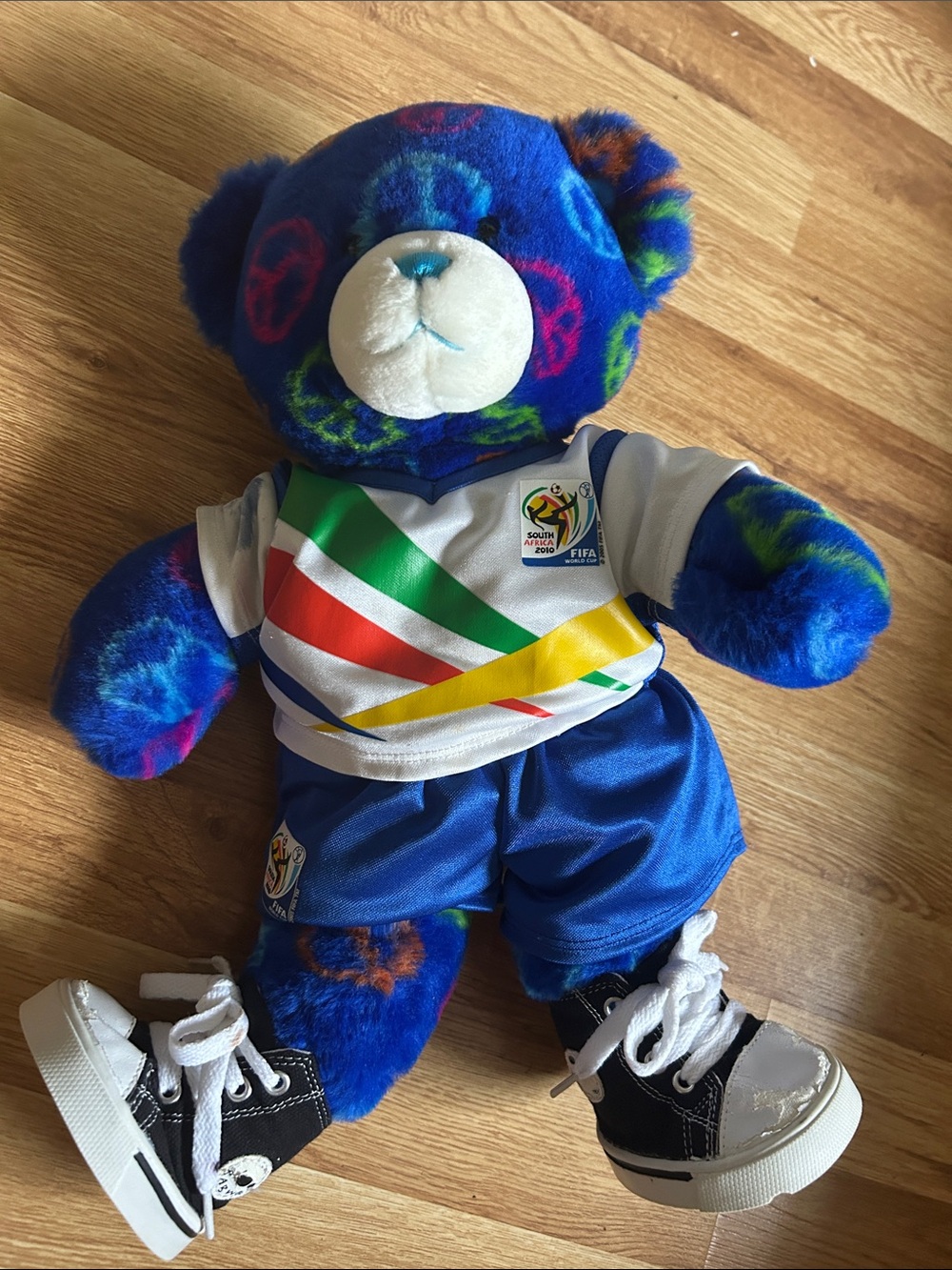 FIFA 2010 World Cup Blue Build-A-Bear in Multicolor Jersey